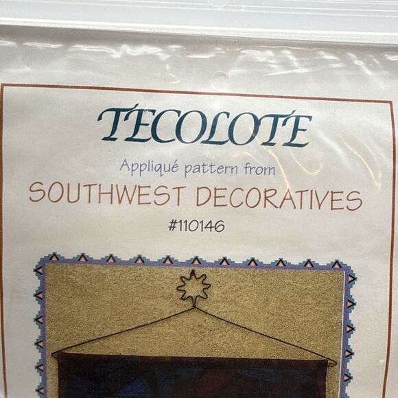 Southwest Decoratives Tecolote “Owl” Appliqué Wall Hanging Pattern Kit 24" - Picture 4 of 7